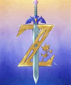 Zelda Master Sword Diamond Painting