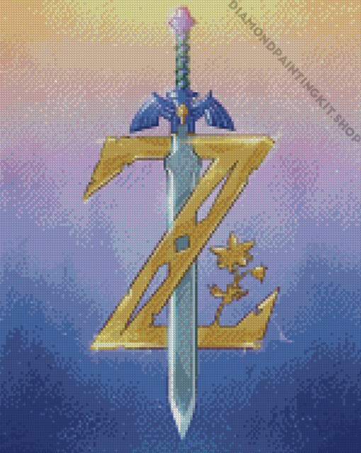 Zelda Master Sword Diamond Painting