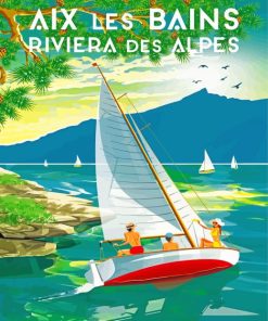 Aix Les Bains Summer Poster Diamond Painting