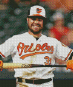 Baltimore Orioles Baseball Player Diamond Painting