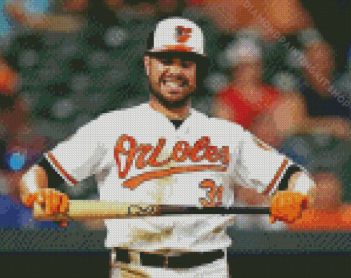 Baltimore Orioles Baseball Player Diamond Painting