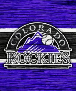 Baseball Logo Colorado Rockies Diamond Painting