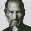 Black And White Steve Jobs Diamond Painting