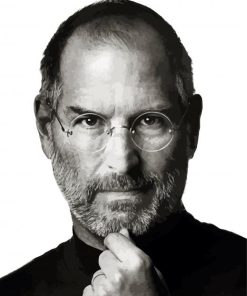 Black And White Steve Jobs Diamond Painting