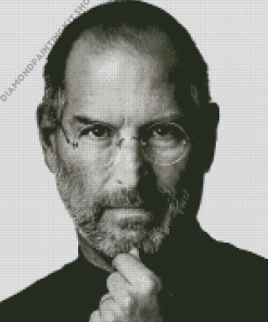 Black And White Steve Jobs Diamond Painting