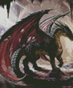 Black Dragon Diamond Painting