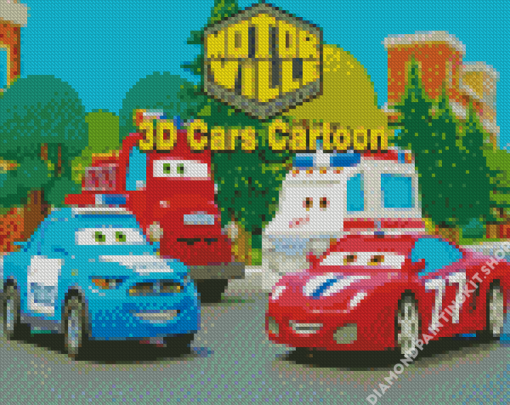 Cartoon Cars Diamond Painting