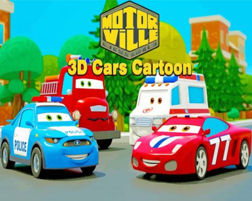 Cartoon Cars Diamond Painting