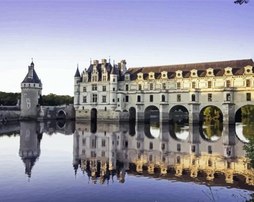 Chenonceau Castle Diamond Painting