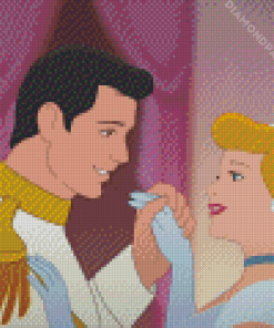 Cinderella And The Charming Prince Diamond Painting