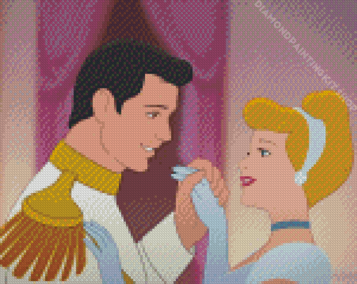 Cinderella And The Charming Prince Diamond Painting