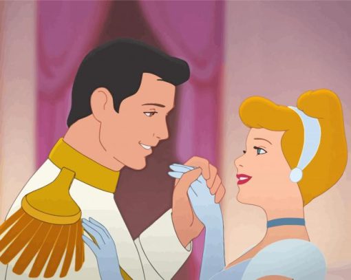 Cinderella And The Charming Prince Diamond Painting