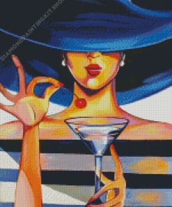 Classic Lady In Hat Diamond Painting