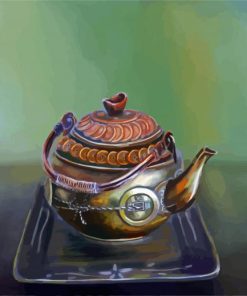 Aesthetic Tea Pot Art Diamond Painting