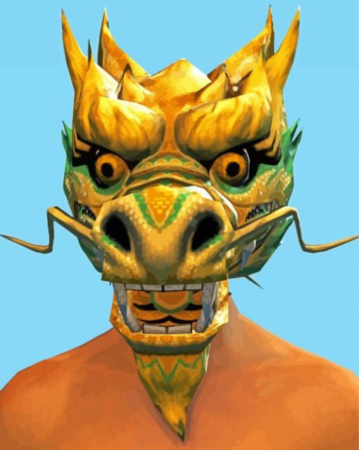 Dragon Mask Diamond Painting