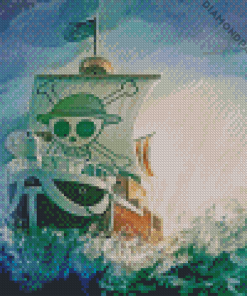 Going Merry One Piece Ship Diamond Painting