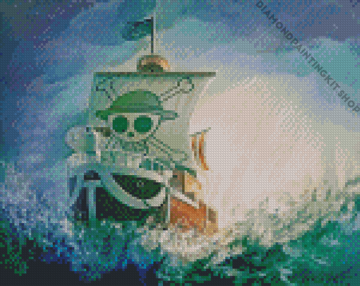 Going Merry One Piece Ship Diamond Painting