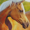 Golden Mare Horse Diamond Painting