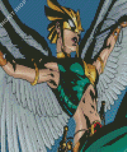 Hawkgirl Comics Diamond Painting