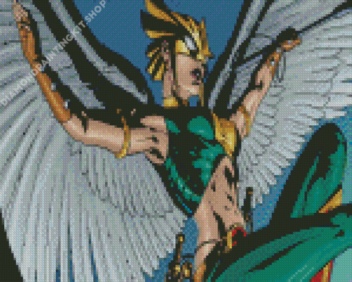 Hawkgirl Comics Diamond Painting