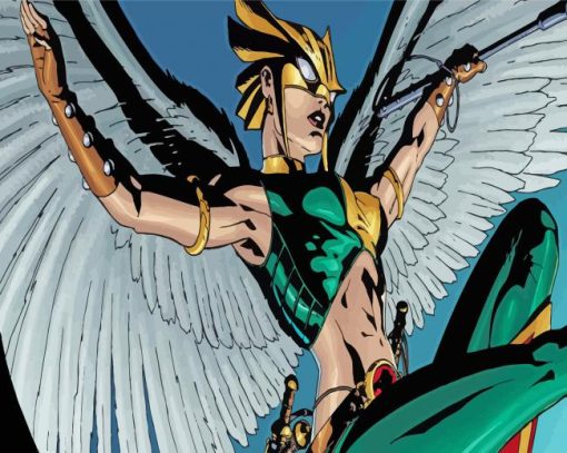 Hawkgirl Comics Diamond Painting