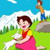 Heidi Cartoon Diamond Painting