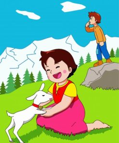 Heidi Cartoon Diamond Painting