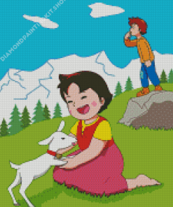 Heidi Cartoon Diamond Painting