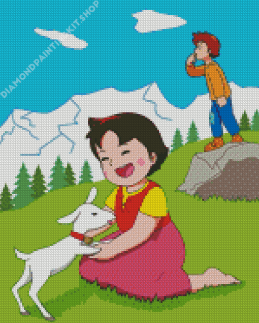 Heidi Cartoon Diamond Painting