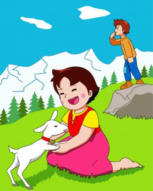 Heidi Cartoon Diamond Painting