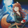 Holo Spice And Wolf Diamond Painting