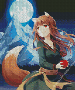 Holo Spice And Wolf Diamond Painting