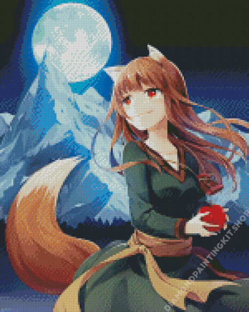 Holo Spice And Wolf Diamond Painting