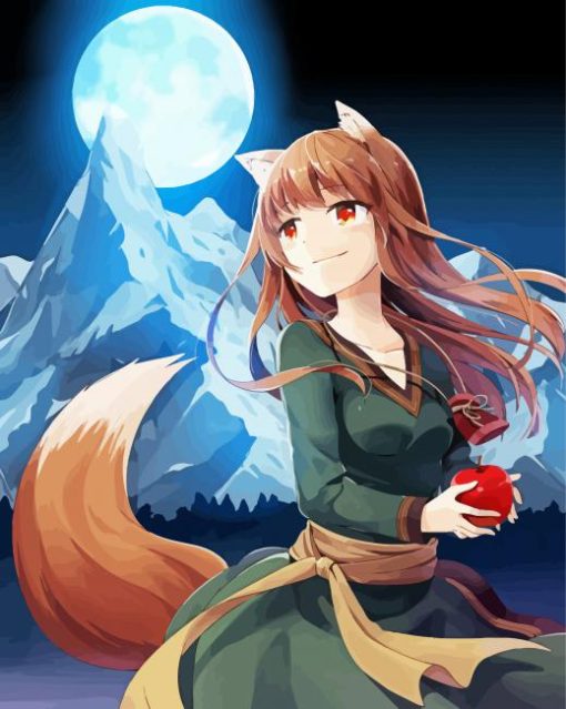 Holo Spice And Wolf Diamond Painting