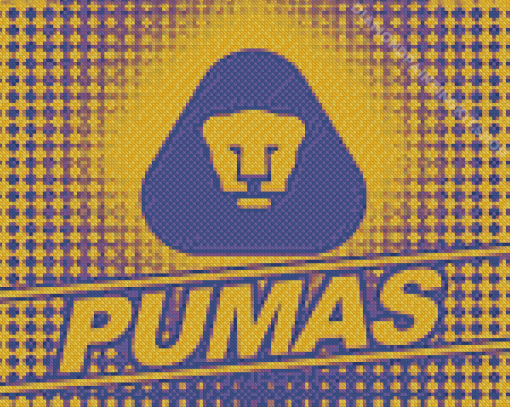 Pumas Unam Logo Diamond Painting