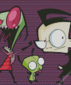 Invader Zim Animation Diamond Painting