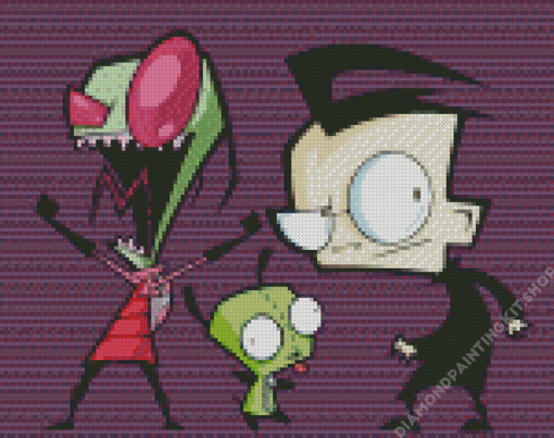 Invader Zim Animation Diamond Painting