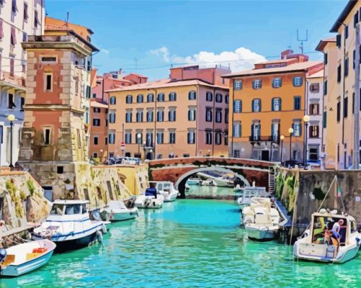 Italy Livorno City Diamond Painting