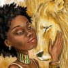 Lion And Girl Diamond Painting