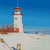 Michigan Mackinac Island Lighthouse Diamond Painting