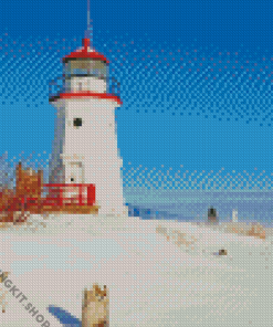 Michigan Mackinac Island Lighthouse Diamond Painting