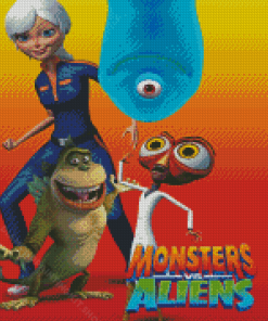 Monsters Vs Aliens Diamond Painting