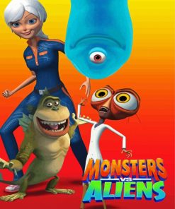 Monsters Vs Aliens Diamond Painting