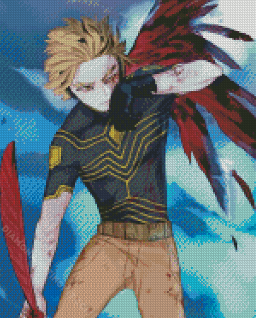 My Hero Academia Hawks Diamond Painting