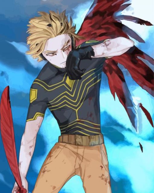 My Hero Academia Hawks Diamond Painting