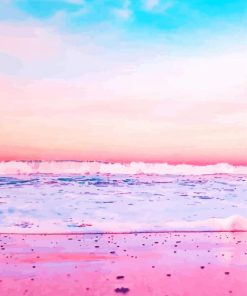 Pink Sky Sea Diamond Painting