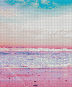 Pink Sky Sea Diamond Painting