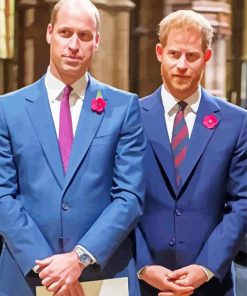 Prince William And Harry Diamond Painting