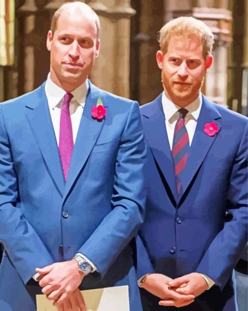 Prince William And Harry Diamond Painting