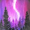 Purple Aurora Art Diamond Painting